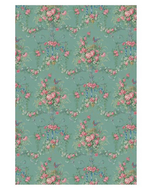 Calambour Green Shabby Roses EXC TJ7, A3