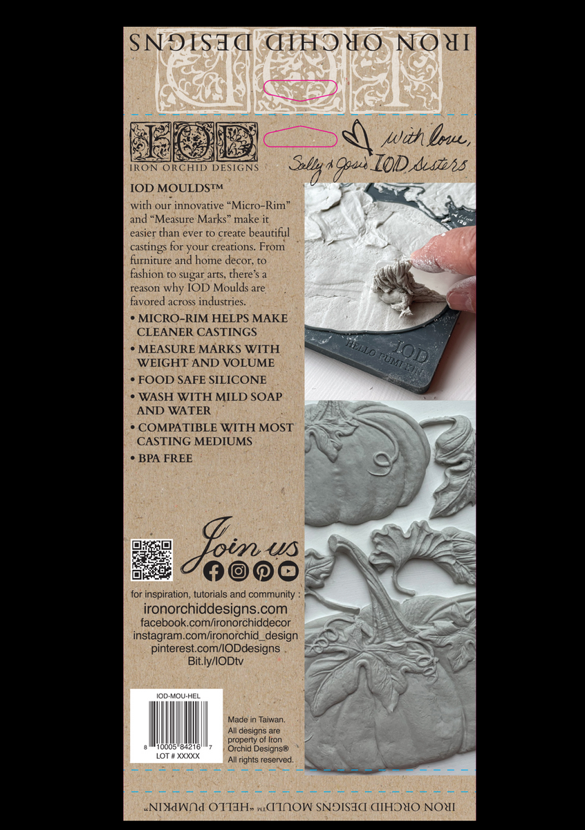 HELLO PUMPKIN 6×10 IOD MOULD™ - Iron Orchid Designs - Limited Editio –  Chalk Mercantile