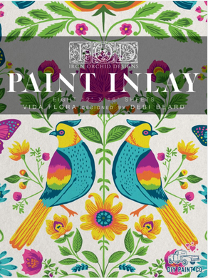 Vida Flora Paint Inlay by Debi Beard - Iron Orchid Designs - LIMITED EDITION
