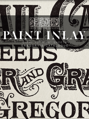 Gregory's Catalogue Paint Inlay by IOD - Iron Orchid Designs - LIMITED EDITION