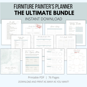 Furniture Painter's Planner | The Ultimate Bundle | Furniture Flipper's Planner | Booth Renter's Planner | Business Bundle | Biz Tracker