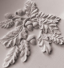 Load image into Gallery viewer, OAK LEAVES &amp; ACORNS IOD Mould, 6” X 10”, Iron Orchid Designs