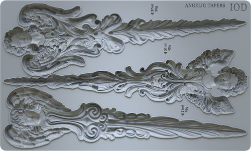 Angelic Tapers IOD MOULD, 6” X 10”, Iron Orchid Designs