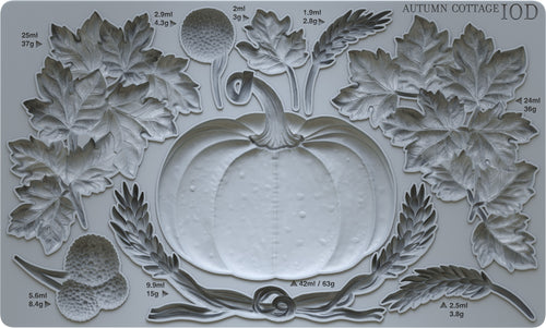 Autumn Cottage IOD MOULD, 6” X 10”, Iron Orchid Designs