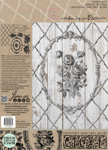 Veranda IOD Decor Stamp, 2 Sheets 12" x 12"  - Iron Orchid Designs