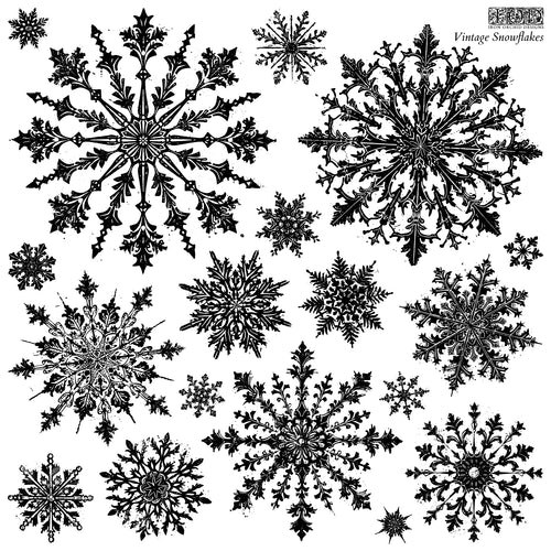 Vintage Snowflakes IOD Decor Stamp, 12