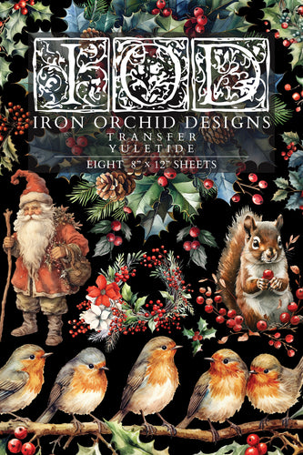 Yuletide IOD TRANSFER 8 ×12 PAD™, 8 Page Pad, Iron Orchid Designs