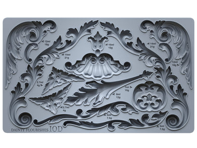 Dainty Flourishes Decor Mould by IOD - Iron Orchid Designs