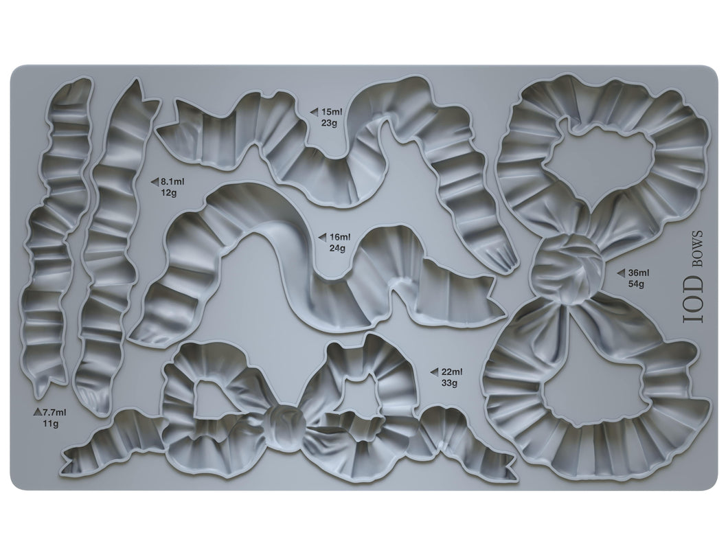 BOWS IOD MOULD, 6” X 10”, Iron Orchid Designs