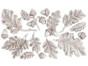 OAK LEAVES & ACORNS IOD Mould, 6” X 10”, Iron Orchid Designs