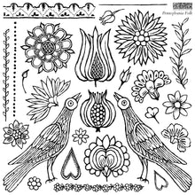 Load image into Gallery viewer, Pennsylvania Folk, 12&quot; x 12&quot; IOD Decor Stamp - Iron Orchid Designs