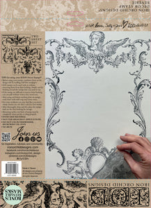 Reverie, 12" x 12" IOD Decor Stamp , 2 Page Set - Iron Orchid Designs
