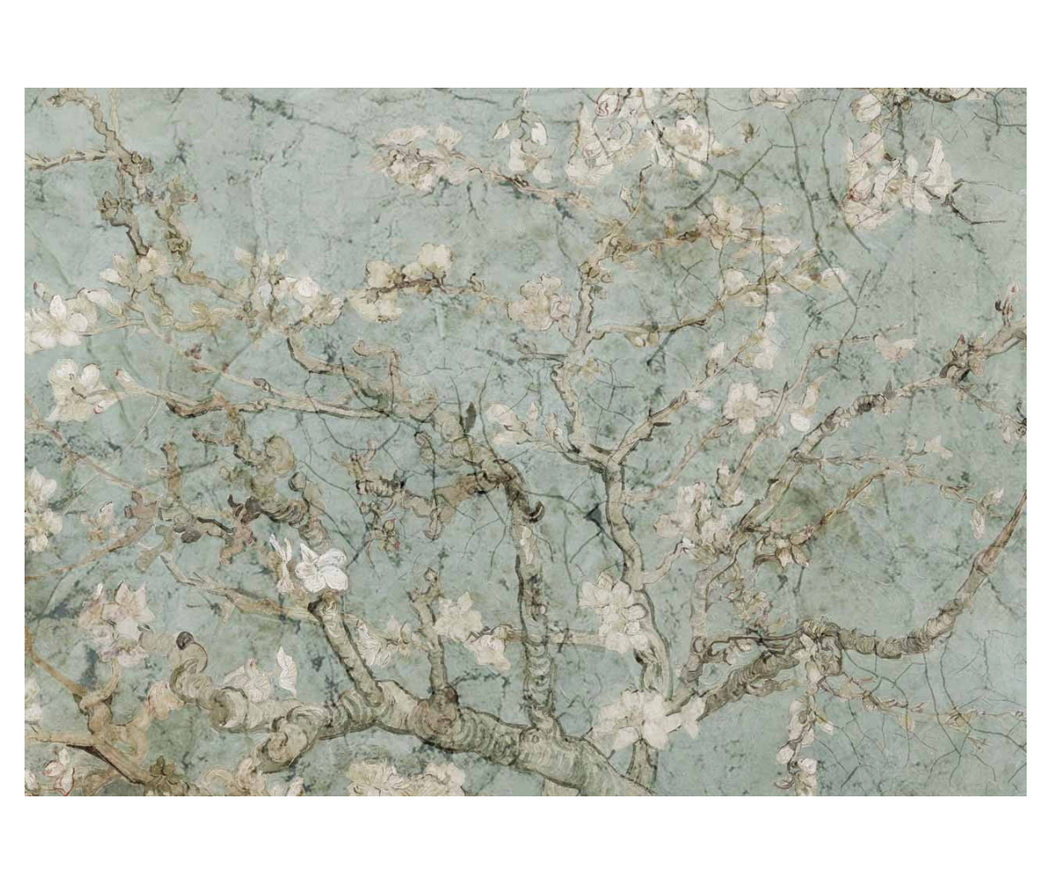 Almond Blossoms, Rice Paper, A4
