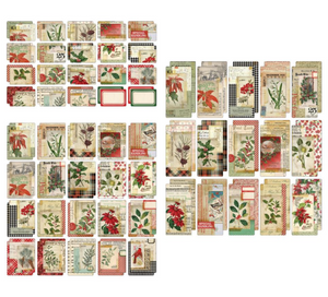 Idea-Ology Pocket Cards 55/Pkg, Tim Holtz, Christmas