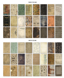 Idea-Ology Backdrops Double-Sided Cardstock 6"X10" 24/Pkg by Tim Holtz - Halloween