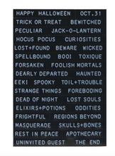 Load image into Gallery viewer, Idea-Ology Sentiments Label Stickers 70/Pkg by Tim Holtz - Halloween