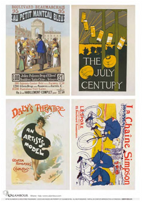 Calambour Daly's Theatre Vintage Posters 4 Pack A3 Rice Paper