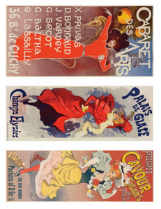 Calambour Cabaret Themed Three Pack Vintage Posters A3 Rice Paper