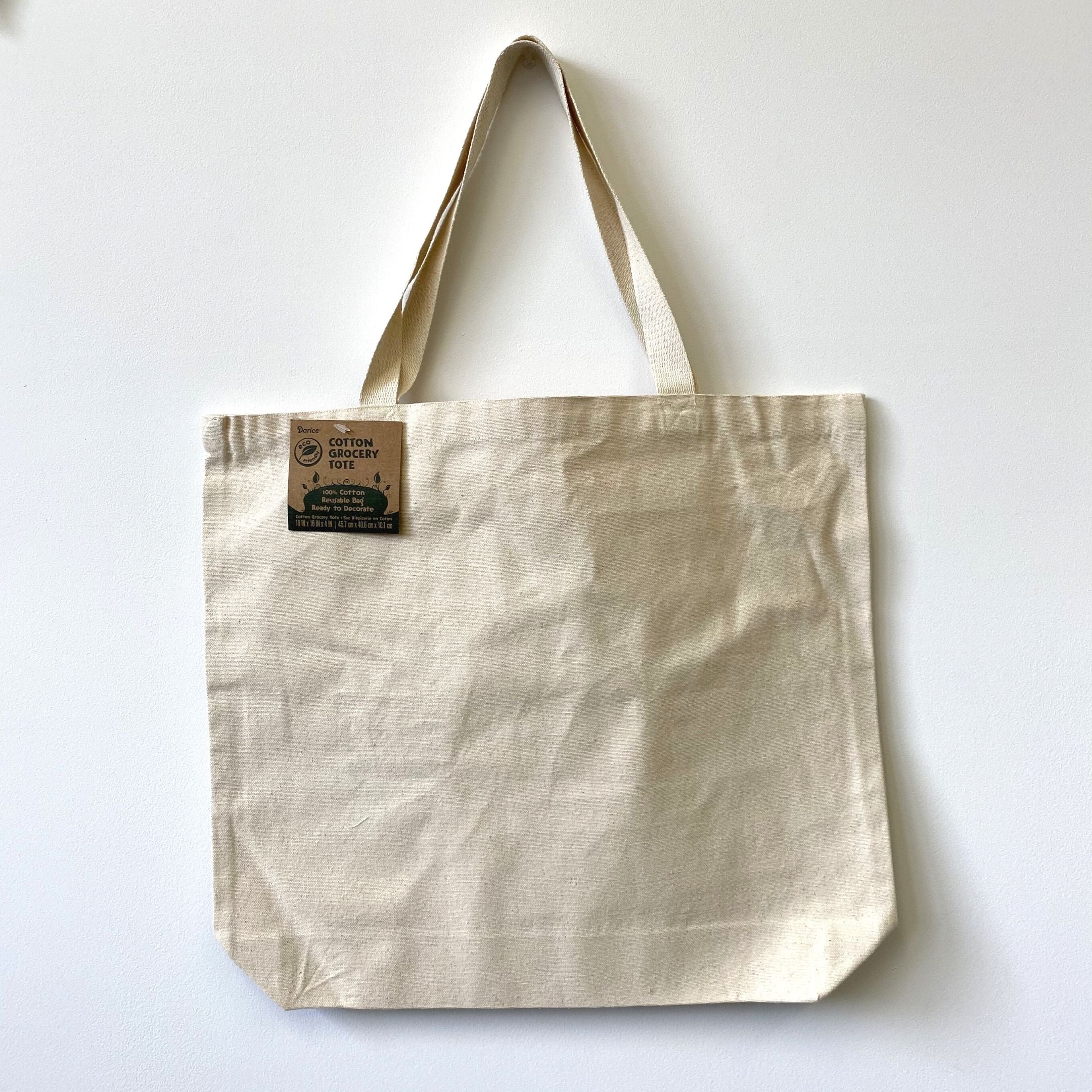 Black/chalk White Small Cotton Canvas Tote