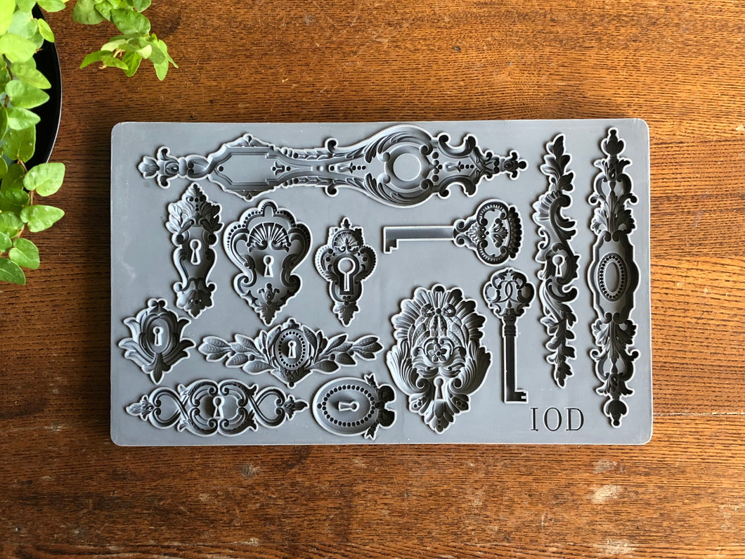 Lock & Key Decor Mould by IOD - Iron Orchid Designs