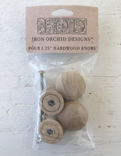 Load image into Gallery viewer, Iron Orchid Designs Wood Knobs