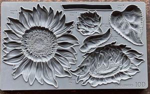 sunflower decor mould by iron orchid designs