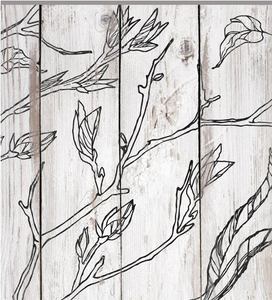 Branches and Vines Decor Stamp, IOD, 12" x 12", Iron Orchid Designs