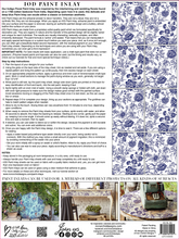 Load image into Gallery viewer, Indigo Floral Paint Inlay by IOD - Iron Orchid Designs