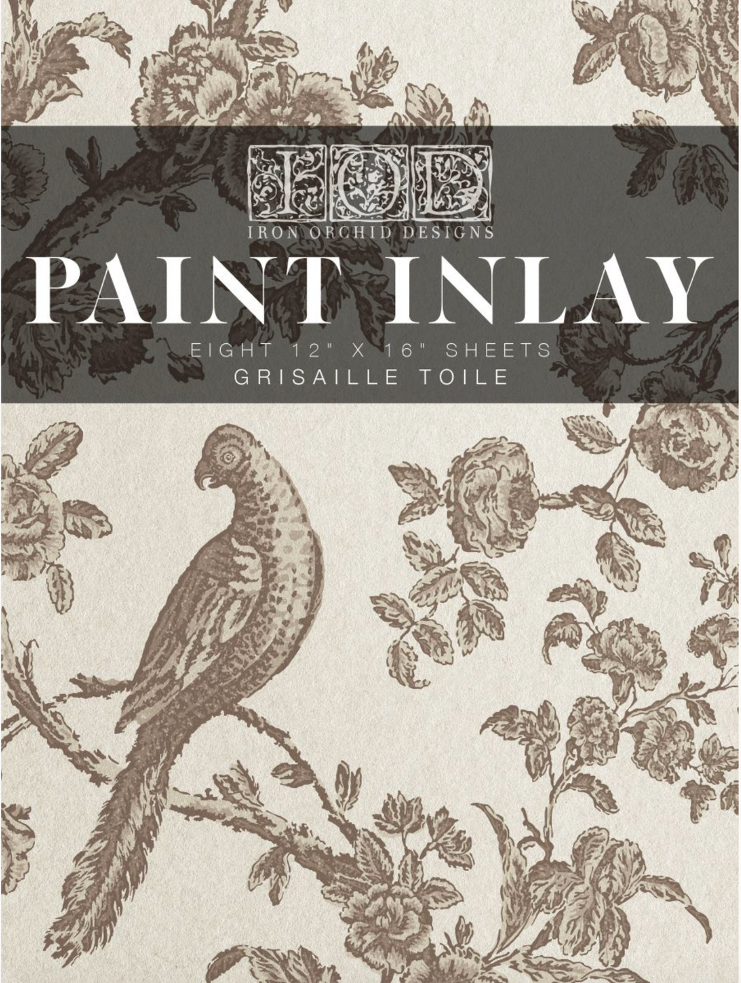 Grisaille Toile Paint Inlay by IOD - Iron Orchid Designs - LIMITED EDITION