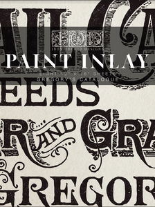 Gregory's Catalogue Paint Inlay by IOD - Iron Orchid Designs - LIMITED EDITION - 8 Pages