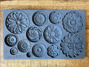 Rosettes Decor Mould by IOD - Iron Orchid Designs