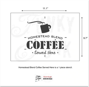 Homestead Blend Coffee Stencil