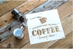 Homestead Blend Coffee Stencil