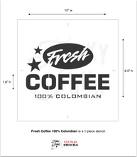 Load image into Gallery viewer, Fresh Coffee Stencil