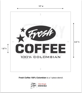 Fresh Coffee Stencil