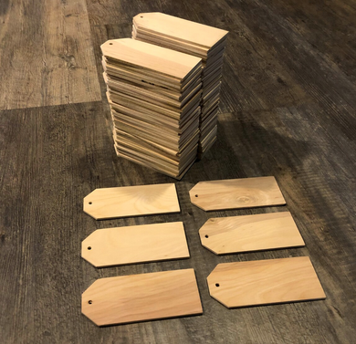 Birch Plywood Tags,  2 7/8