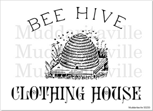 Bee Hive Clothing Stencil