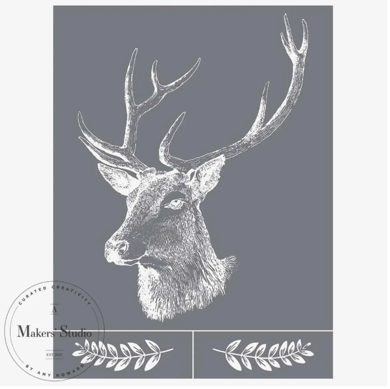 Deer Head - Mesh Stencil, 9
