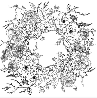 IOD Designs, Winter's Song Wreath transfer, 24