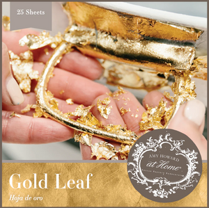 Gold, Copper, Variegated Copper & Silver Metal Leaf, 25 leaves to a pack