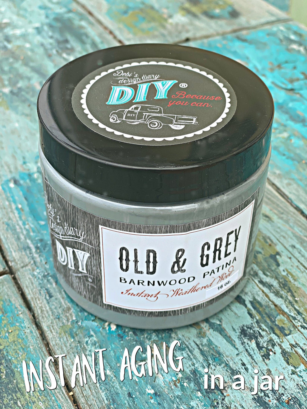 DIY PAINT WAREHOUSE - Old & Grey (DIY Barnwood Liquid Patina)